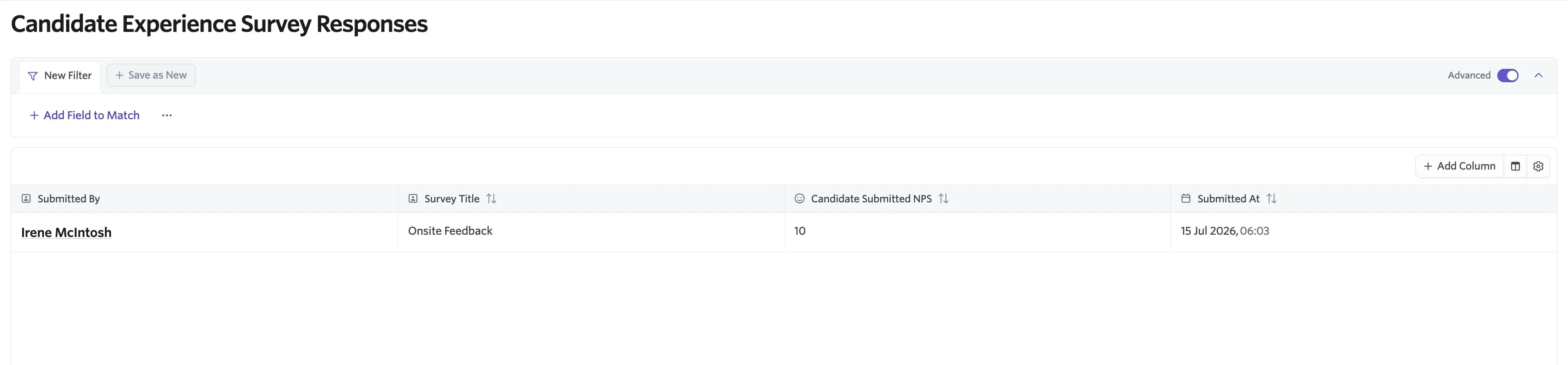 Viewing all candidate survey responses.