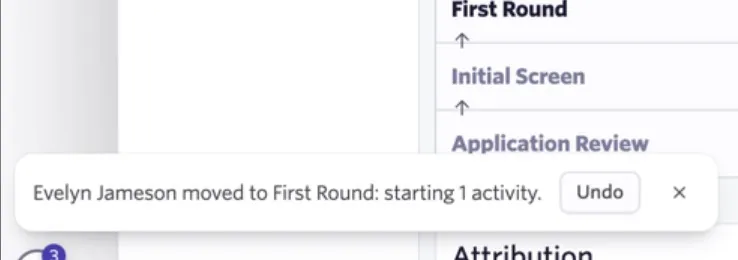 Confirmation message indicating that the automated take-home activity is starting.