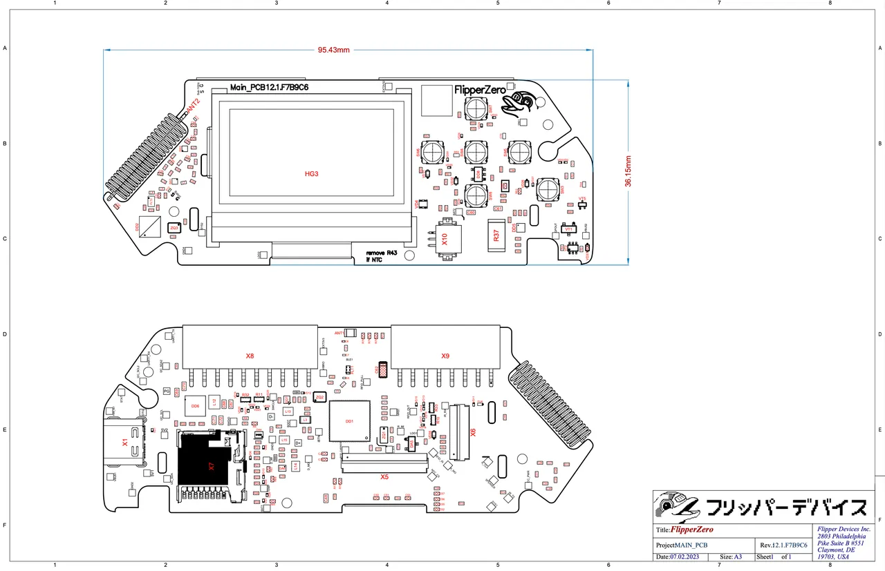 Schematics of Flipper Zero Flipper Zero Documentation