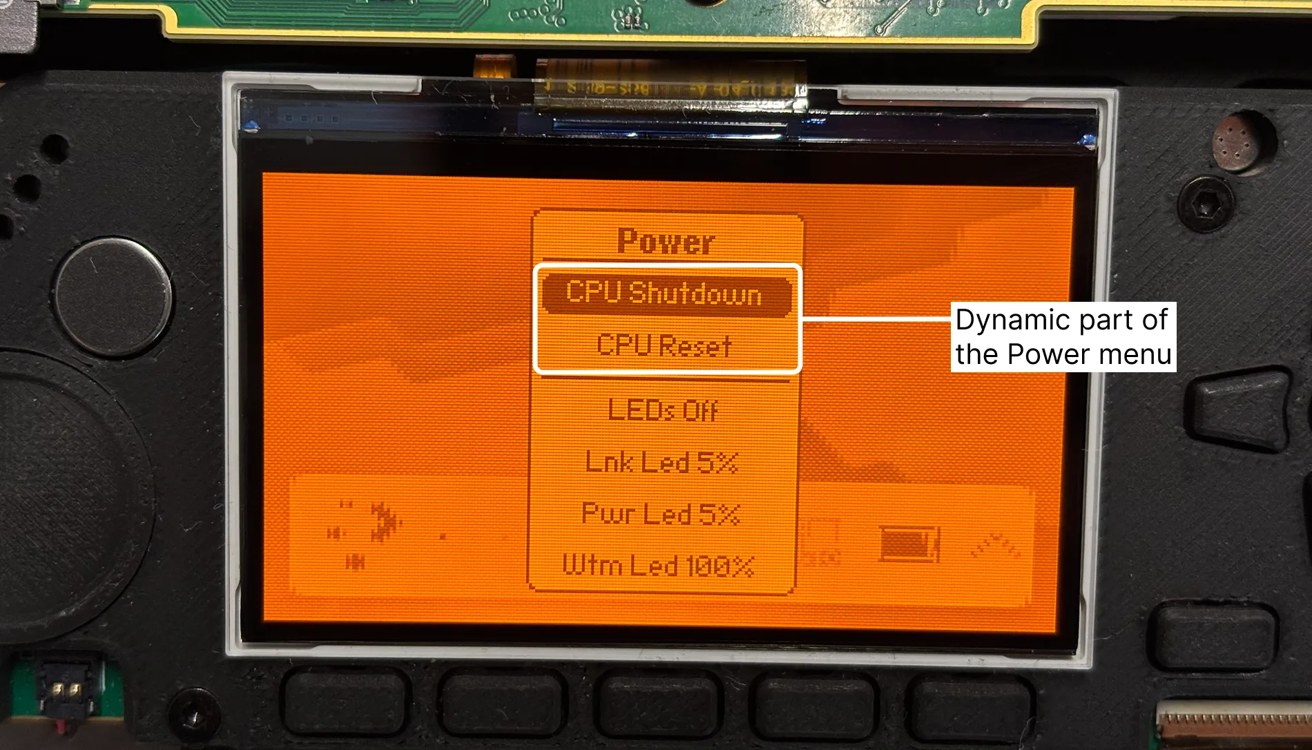 Dynamic Power menu