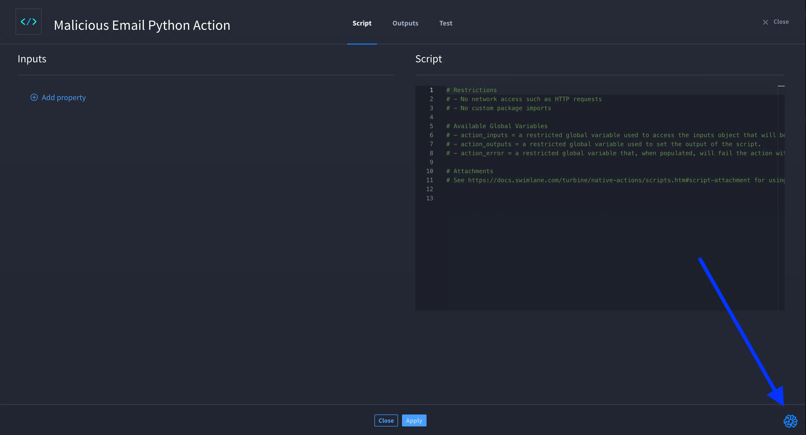 Swimlane Python Chatbot Icon