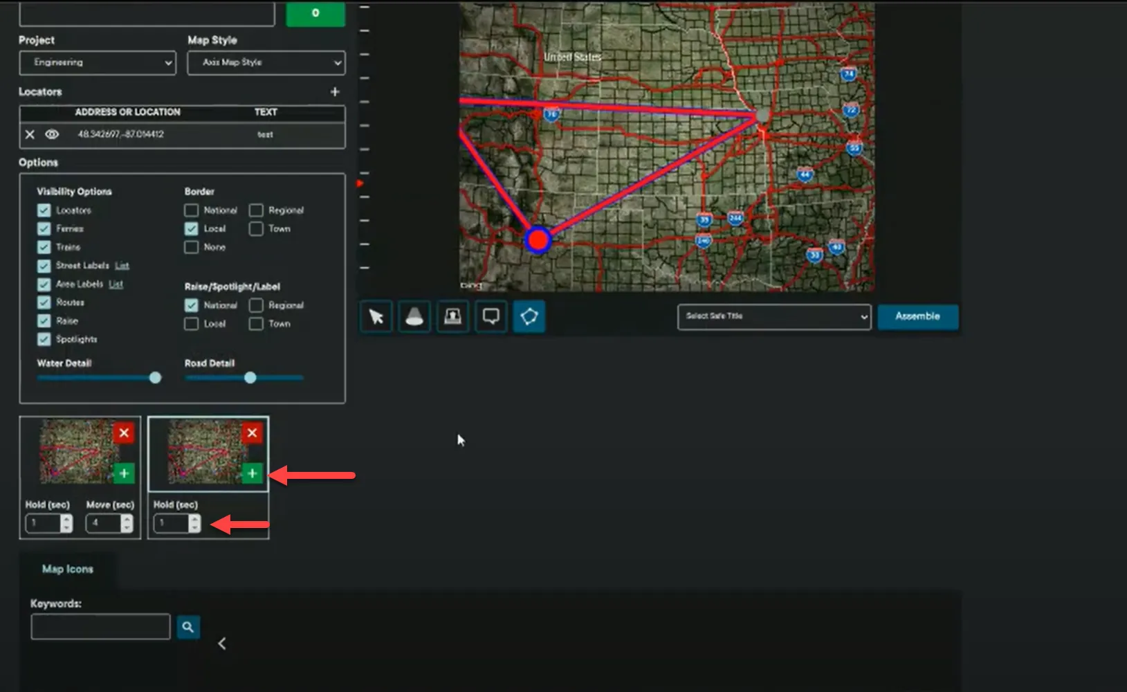 Maps Animation Maps Animation