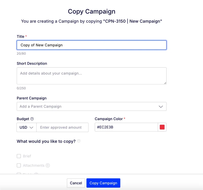 Copy a Campaign 2