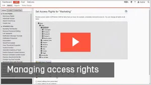 Managing access rights