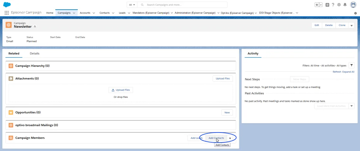 Image: Add contacts