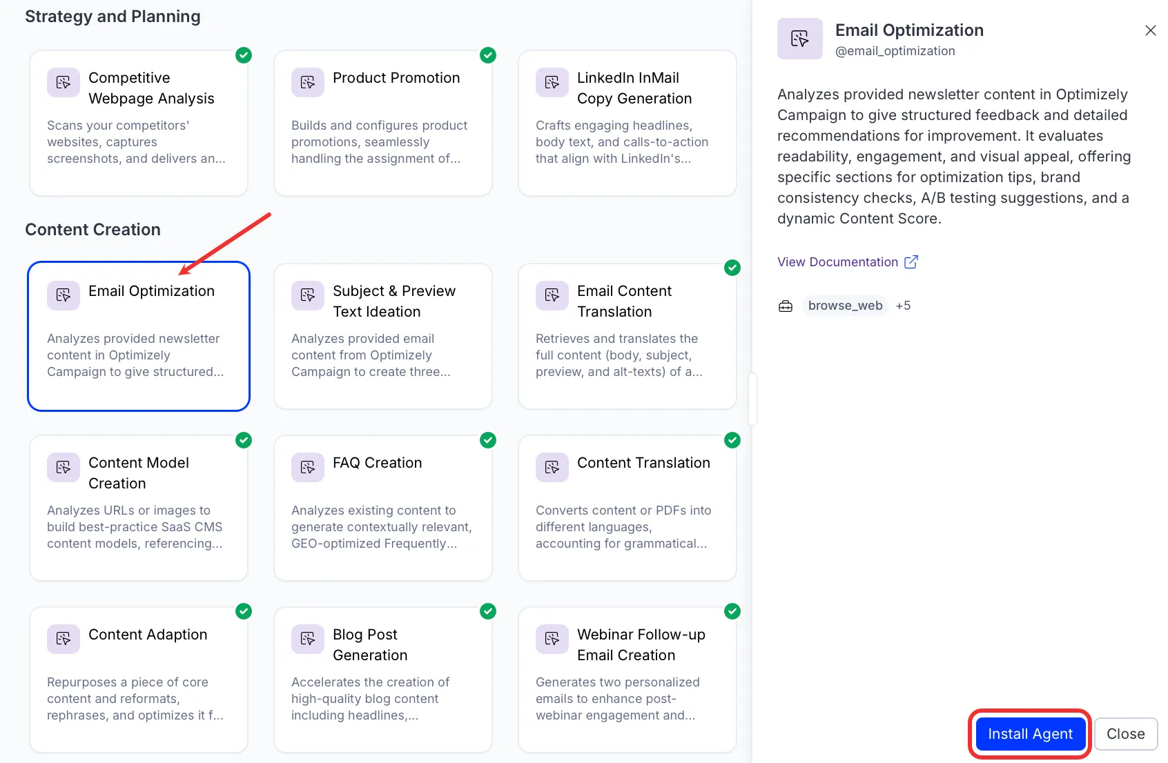Email Optimization agent Email Optimization agent