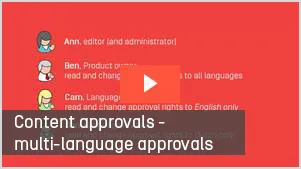 Content approvals - multi-language approvals