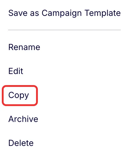 Copy a Campaign 1