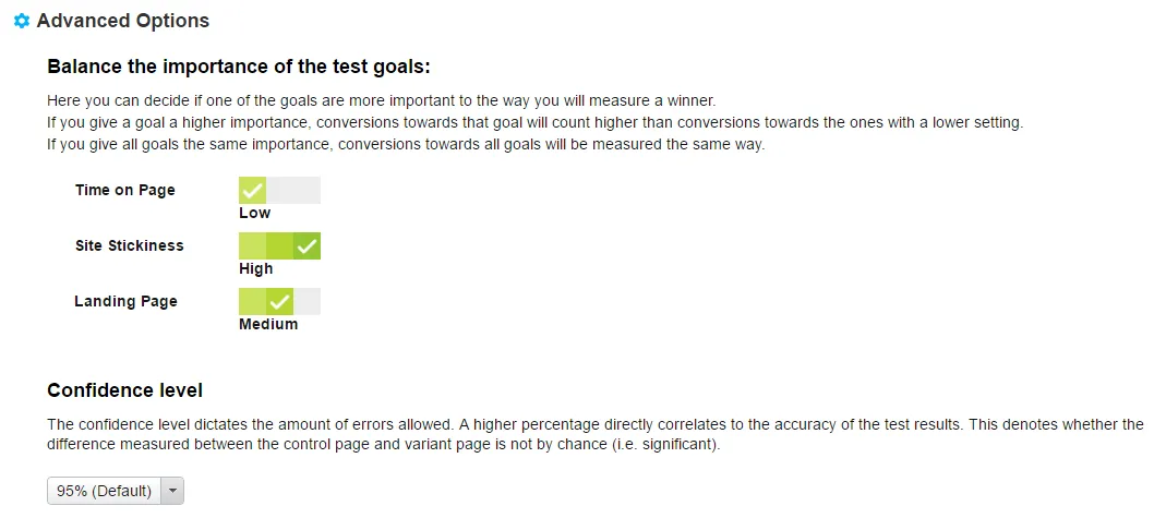 A/B test screen part 3 A/B test screen part 3