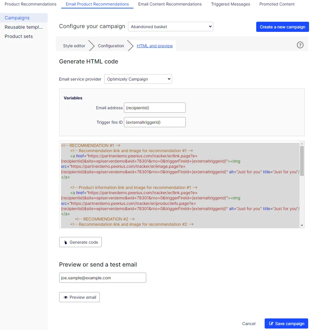 Image: Trigger dashboard report Image: Trigger dashboard report