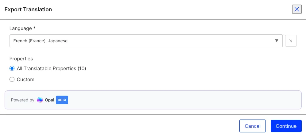 Export Translation dialog.png Export Translation dialog.png