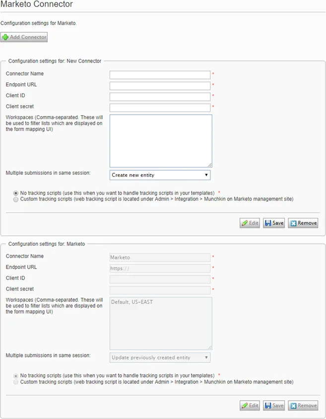 Configuring the Marketo connector