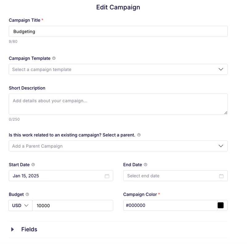 Create a Campaign 5