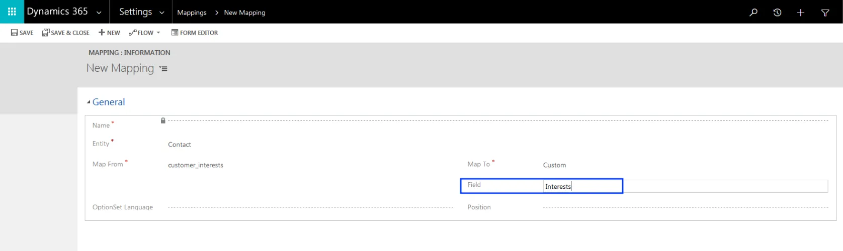 Image: Select Field recipient list Image: Select Field recipient list