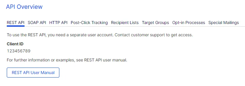 Image: API overview