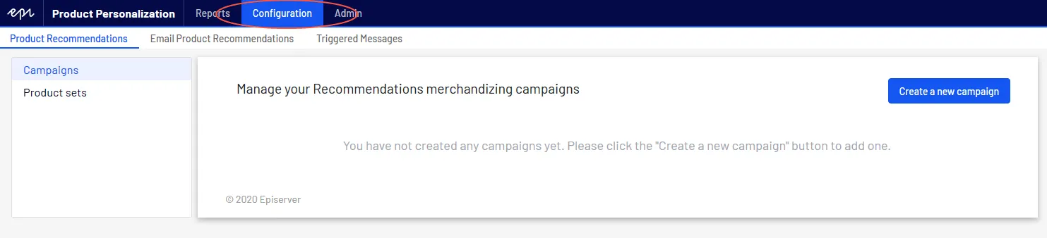 Configuration tab