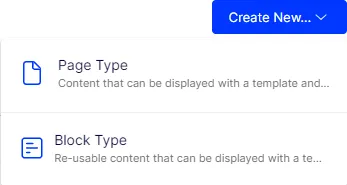 create new page type