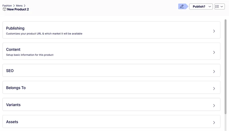 product workflow modules