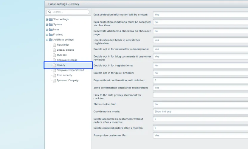 Image: Email Settings Image: Email Settings