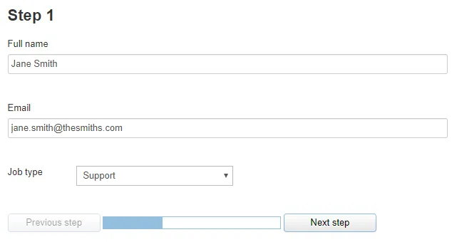 Step 1 example