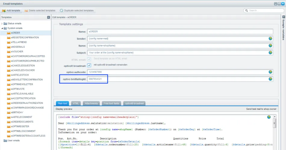 Image: Enter mailing ID Image: Enter mailing ID