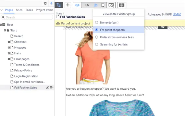preview your page as it would look to different audiences. preview your page as it would look to different audiences.