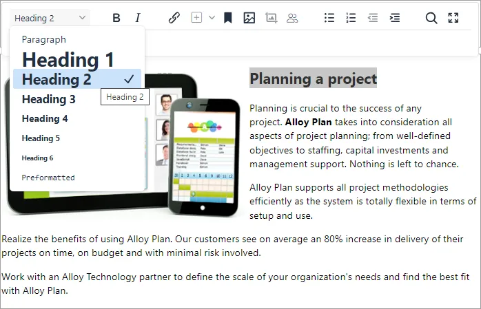 edit content paragraph option edit content paragraph option