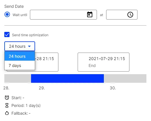 Image: Set maximum time Image: Set maximum time