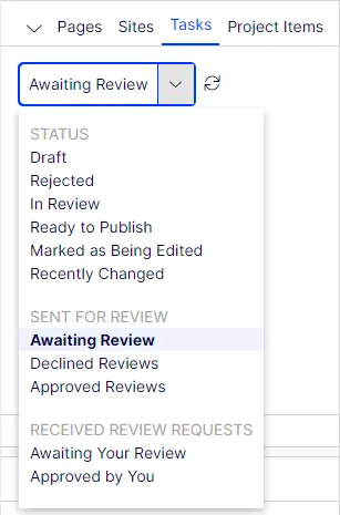 The title of the email shows that it is a review request, and you can see who
requested the review.
