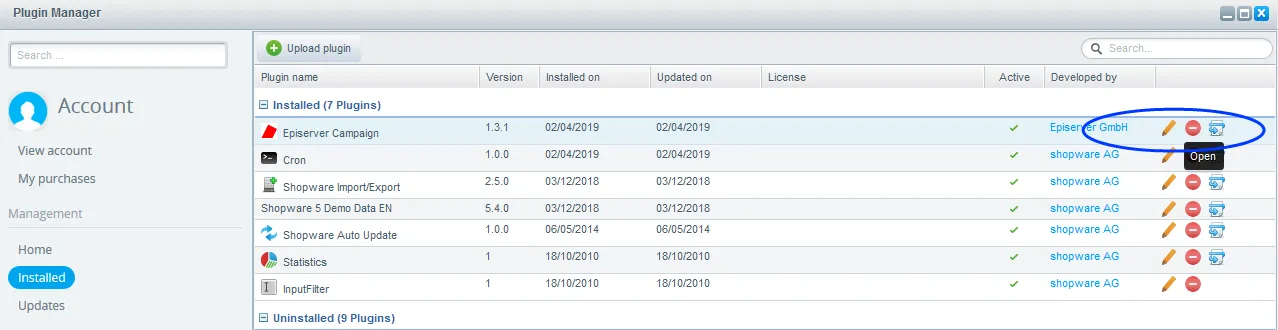 Image: Edit plugin