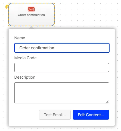 Image: Edit confirmation name Image: Edit confirmation name