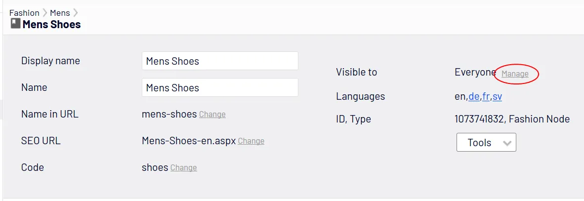 Image: Assign groups to catalogs/categories