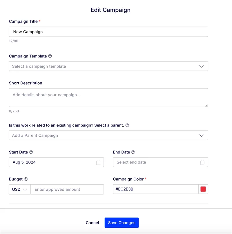 Create a Campaign 2