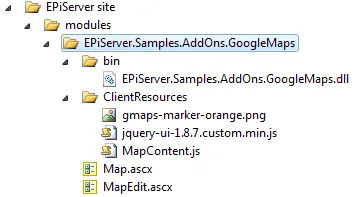 Place the app in a shell module directory