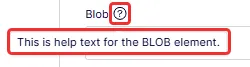 Help text example for Blob property Help text example for Blob property