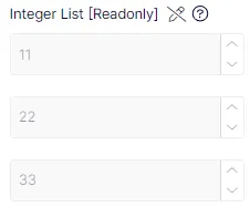 Integer (read-only) List type