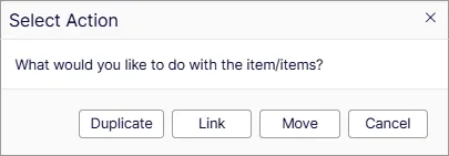 Screenshot of duplicated catalog entries in their new location. Screenshot of duplicated catalog entries in their new location.