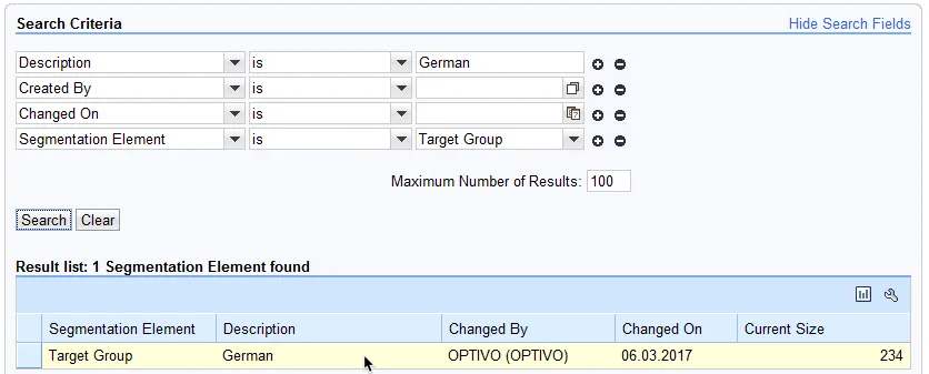 Image: Select target group Image: Select target group