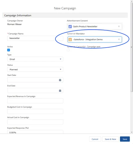 Image: Episerver Campaign Client