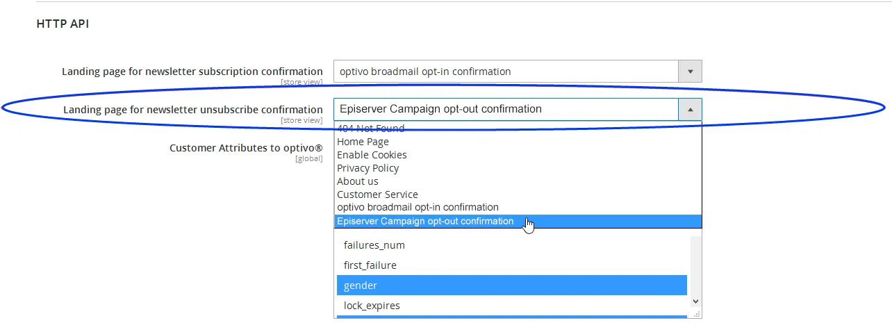 Image: Landing page - confirm subscription