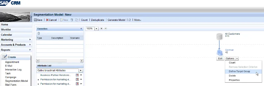 Image: Define target group Image: Define target group