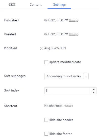 Image: Settings tab Image: Settings tab