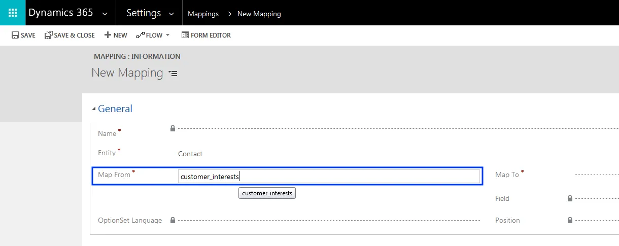 Image: Map from CRM Image: Map from CRM