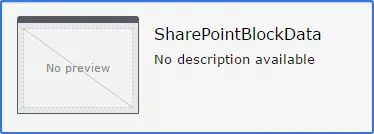 SharePointBlockData block