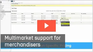 Multimarket support for merchandisers Multimarket support for merchandisers