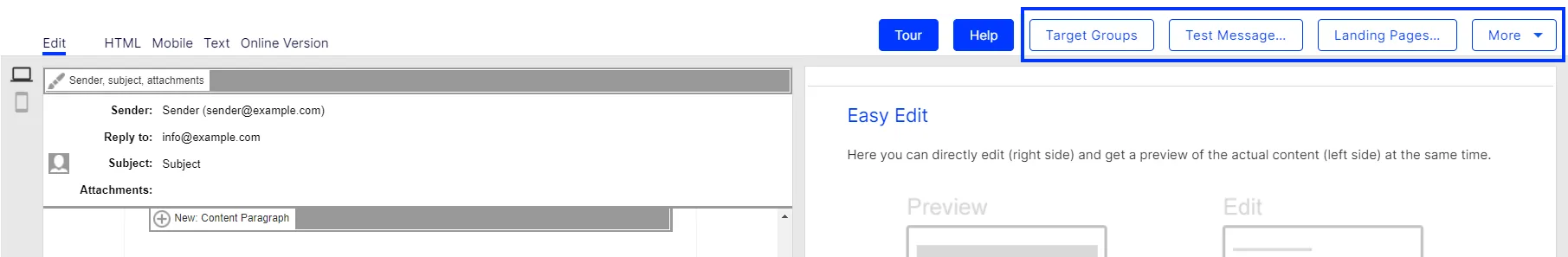 Image: Action buttons
