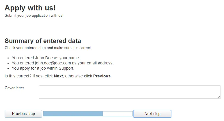 Example of rich text with placeholders in form Example of rich text with placeholders in form