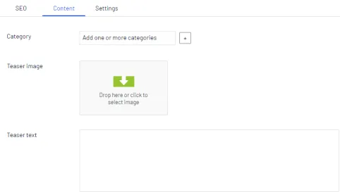 All properties content tab All properties content tab