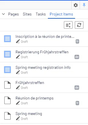 Manage multiple content language versions Manage multiple content language versions
