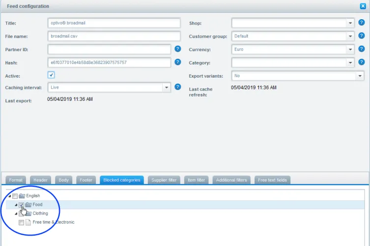 Image: Exclude product categories Image: Exclude product categories